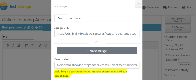 Accessibility Guidelines · TechChange Documentation