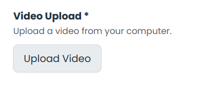 upload video button